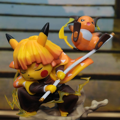 Pikachu Zenitsu Action Figure