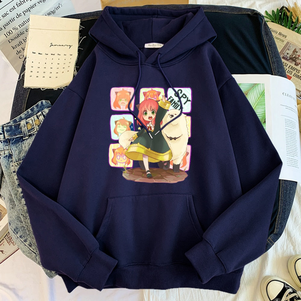 Anya Forger and Bond Forger Hoodie