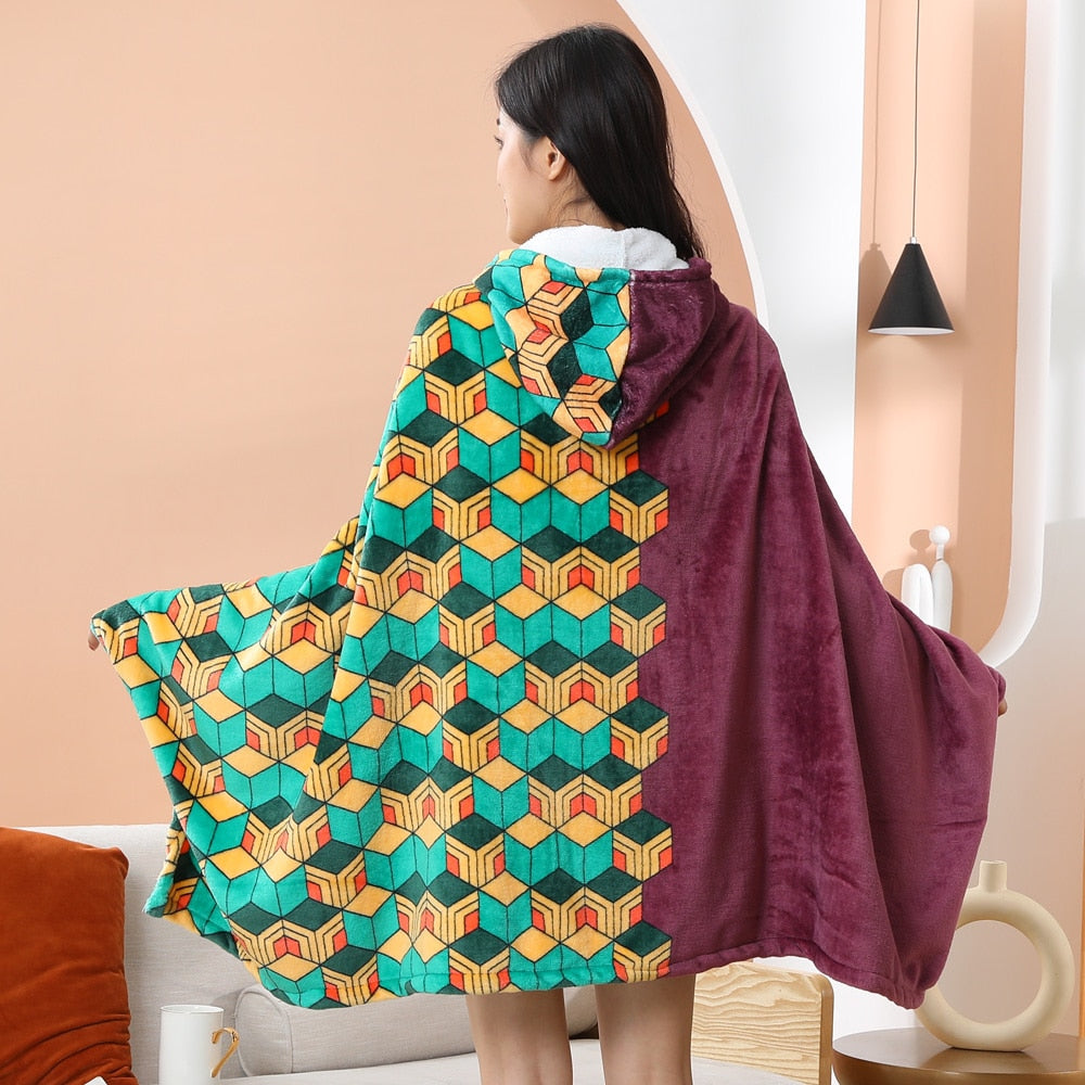 Giyu Tomioka Cloak Cosplay Blanket