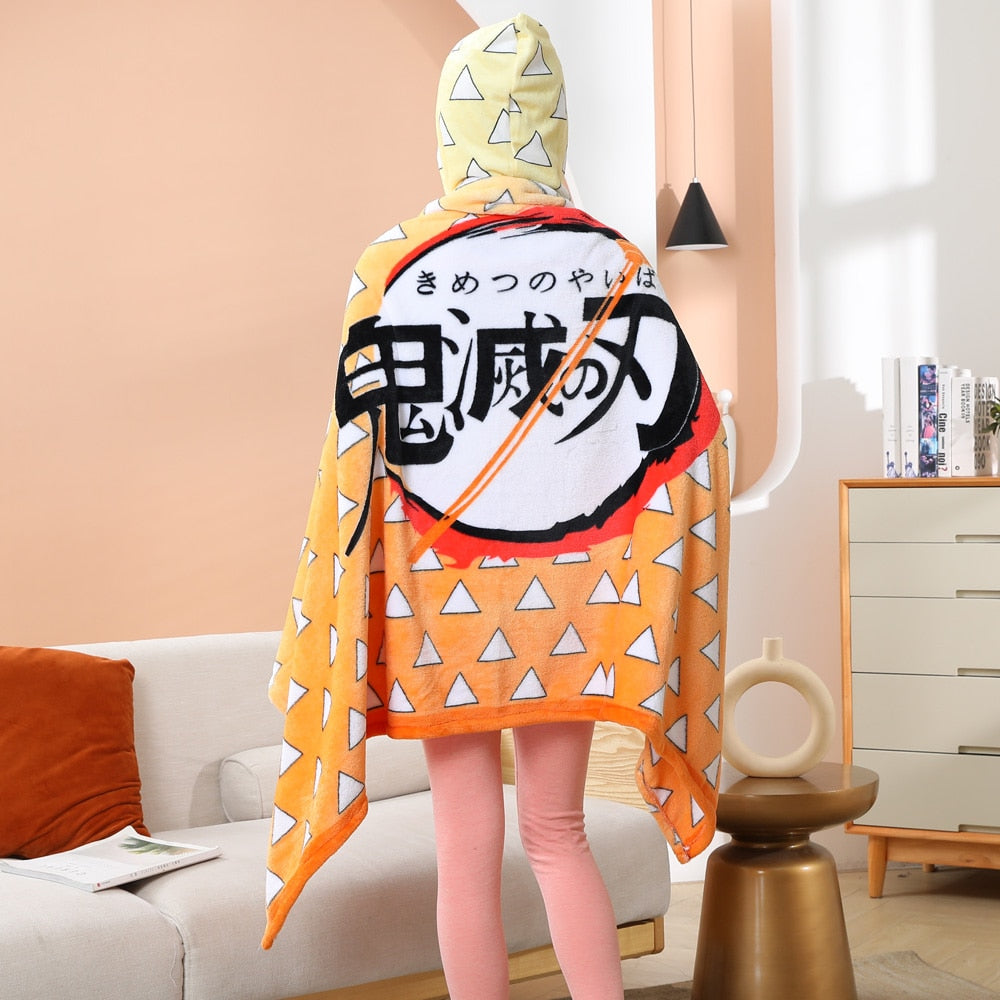 Zenitsu Agatsuma Cloak Cosplay Blanket
