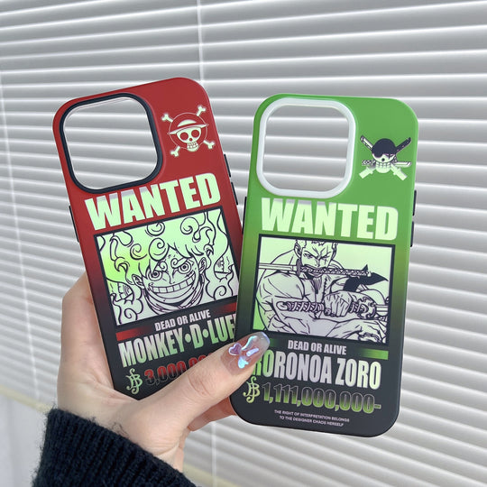 Luffy and Zoro Wanted iPhone Case