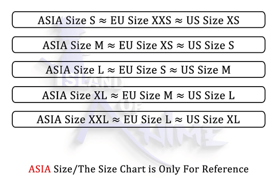 Free Rasengan Hoodie size chart