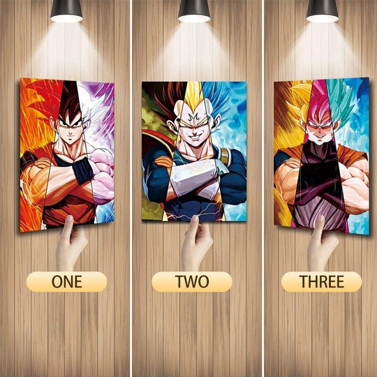Super Saiyan Goku Vegeta 3D Lenticular Poster