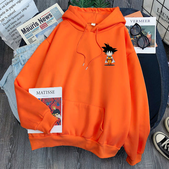 goku chibi hoodie orange