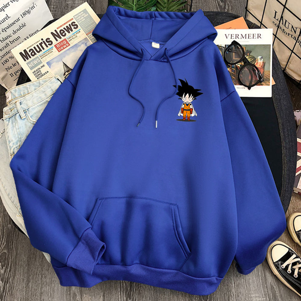 goku chibi hoodie blue