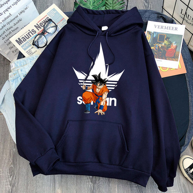 Dragon ball Goku Hoodie navy blue