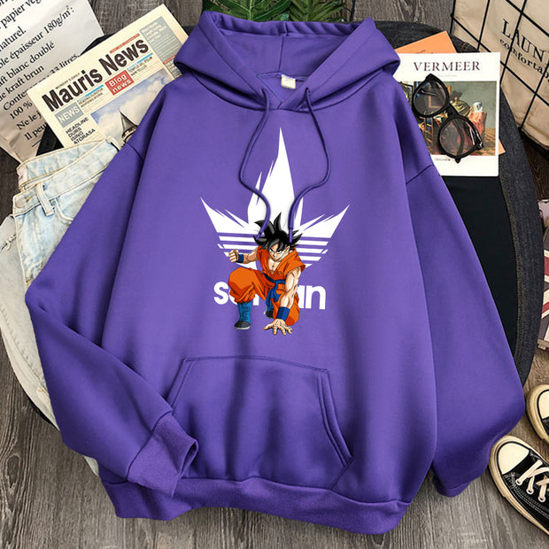 Dragon ball Goku Hoodie purple
