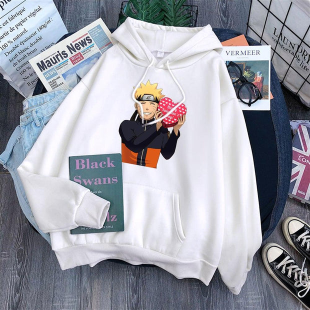Happy Valentines Day Hoodie white