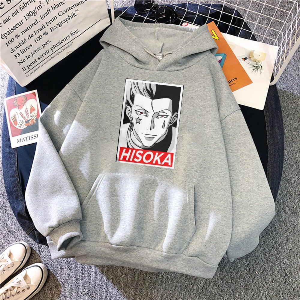 Hisoka Morow hoodie gray