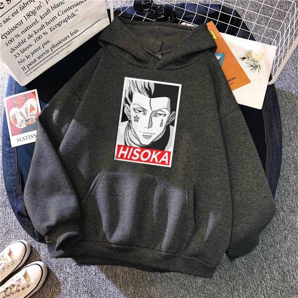 Hisoka Morow hoodie dark gray