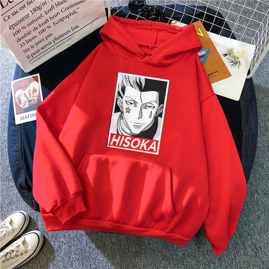 Hisoka Morow hoodie red