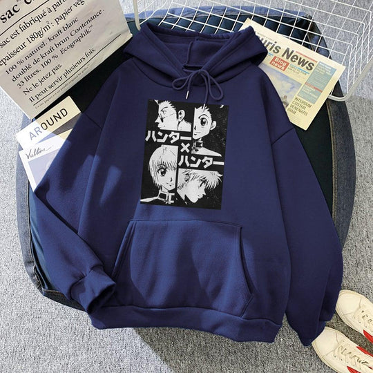 Killua Gon Kurapika Leorio Hoodie navy blue