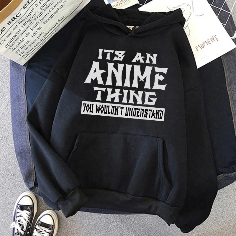 its an anime thing hoodie black