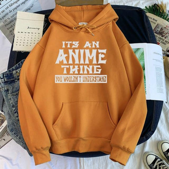 its an anime thing hoodie khaki
