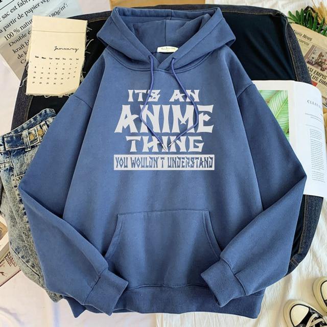 its an anime thing hoodie haze blue
