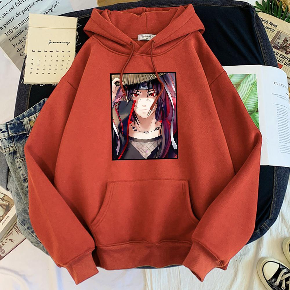 Itachi Uchiha Hoodie Brick Red