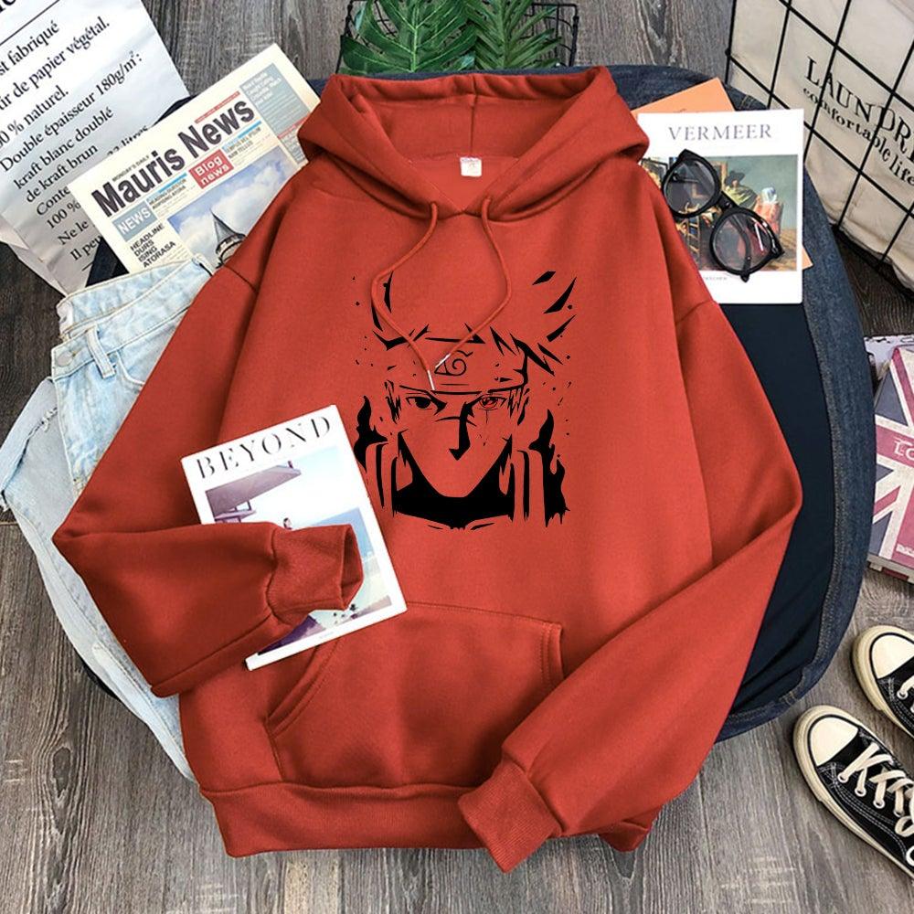 Kakashi Hatake Hoodie brick red