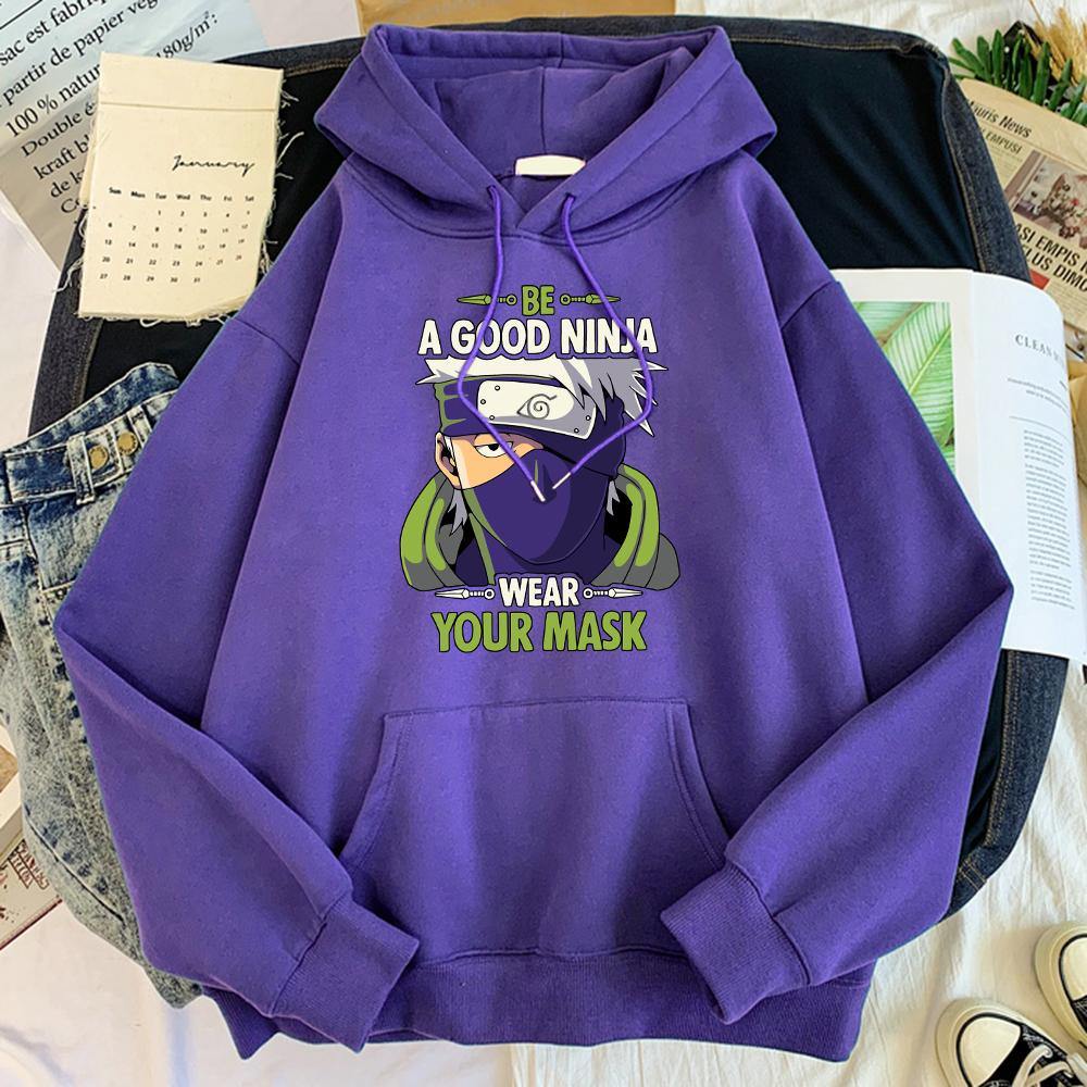 be a good ninja wear your mask hoodie purple