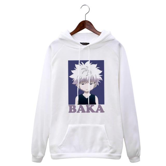 Killua Baka Hoodie White