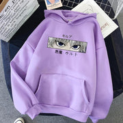 Killua Devil eye hoodie purple
