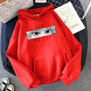 Killua Devil eye hoodie red