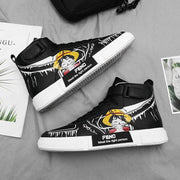 Luffy High Top Black Sneakers