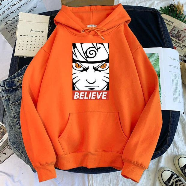 Naruto dattebayo Hoodie Orange