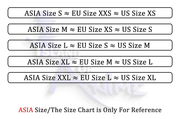 Naruto dattebayo Hoodie size chart