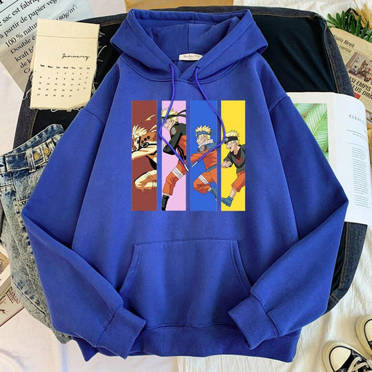 Naruto Evolution Hoodie blue