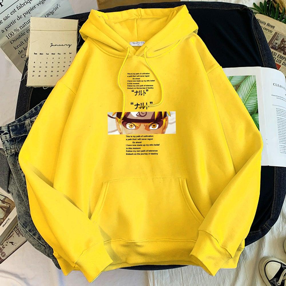 This is my path of cultivation Naruto Hoodie yellow