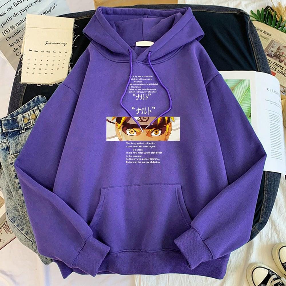This is my path of cultivation Naruto Hoodie purple