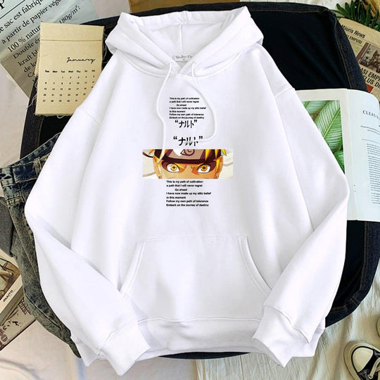 This is my path of cultivation Naruto Hoodie white