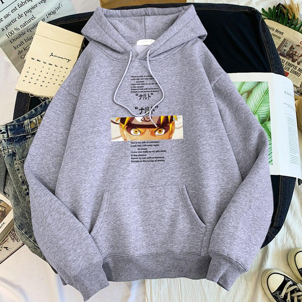 This is my path of cultivation Naruto Hoodie gray