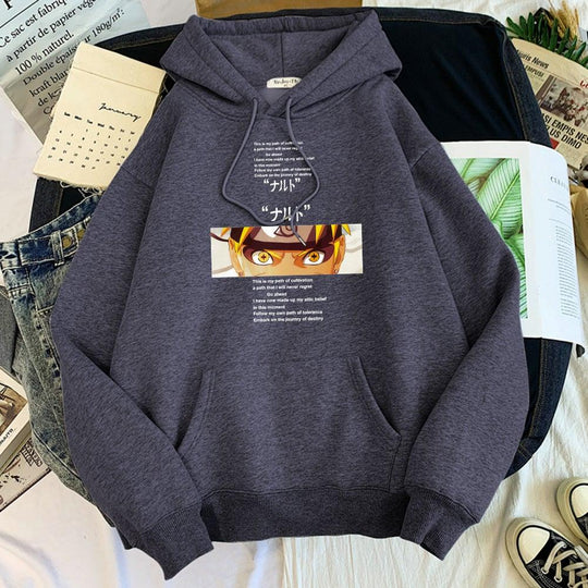 This is my path of cultivation Naruto Hoodie dark gray