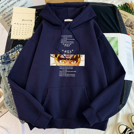 This is my path of cultivation Naruto Hoodie navy blue
