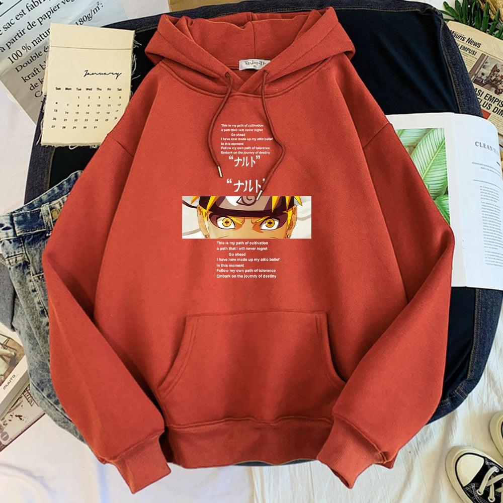 This is my path of cultivation Naruto Hoodie brick red