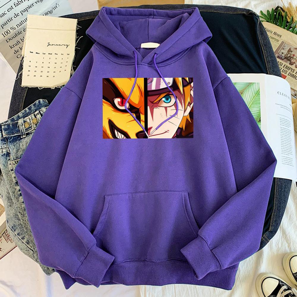 Naruto Kurama Hoodie Purple