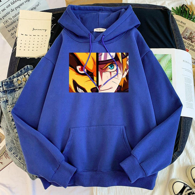Naruto Kurama Hoodie Blue