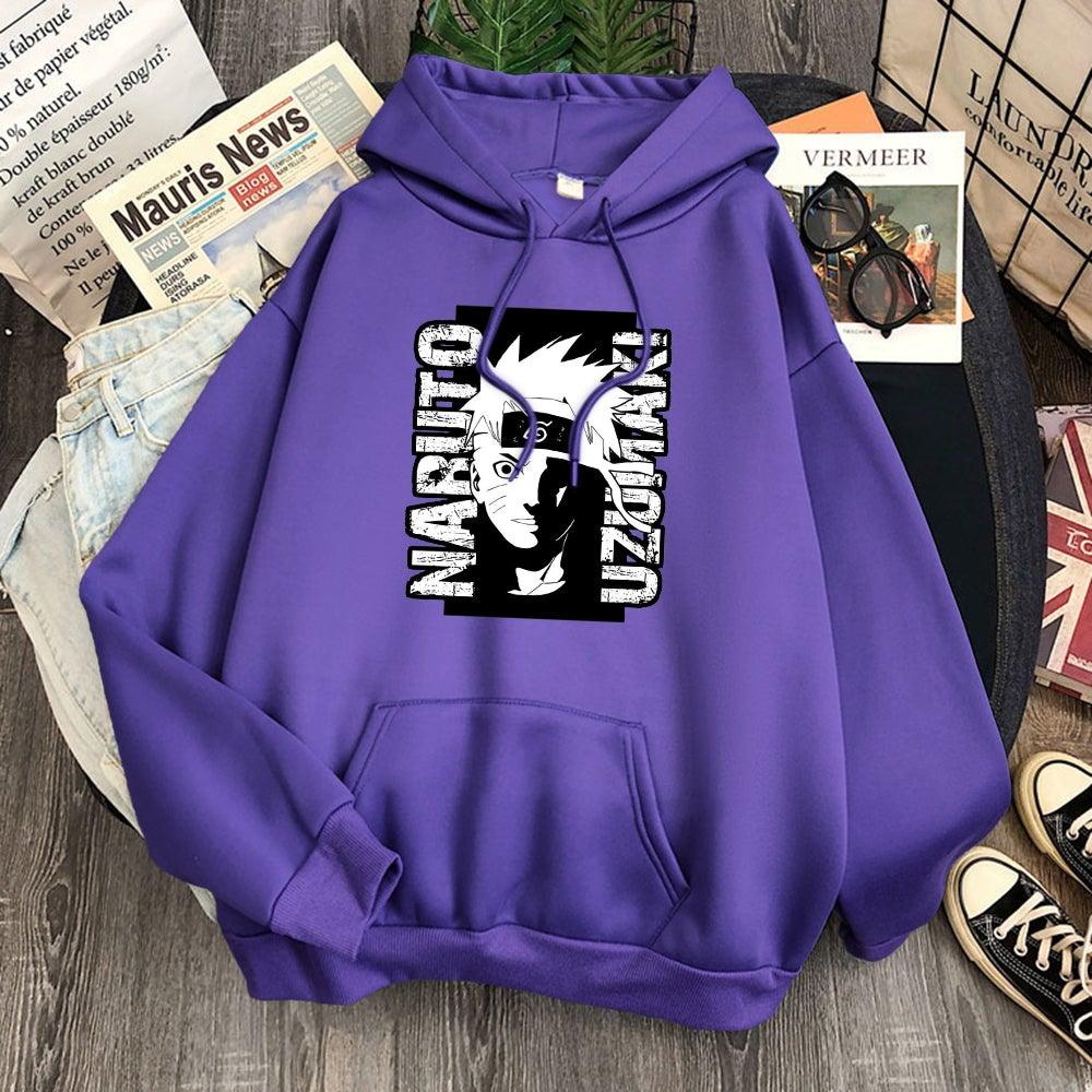 Naruto Uzumaki Hoodie purple