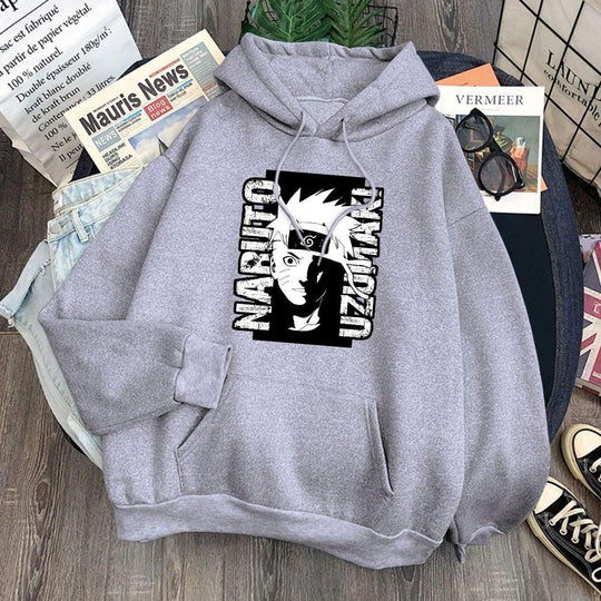 Naruto Uzumaki Hoodie gray