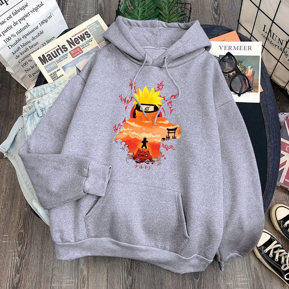 Naruto Gamabunta Hoodie gray