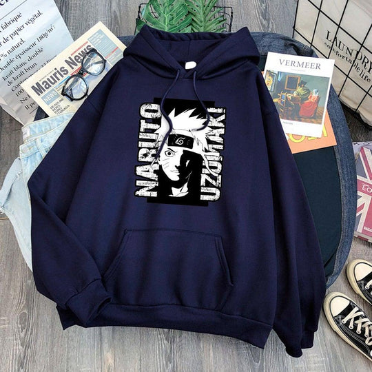 Naruto Uzumaki Hoodie navy blue