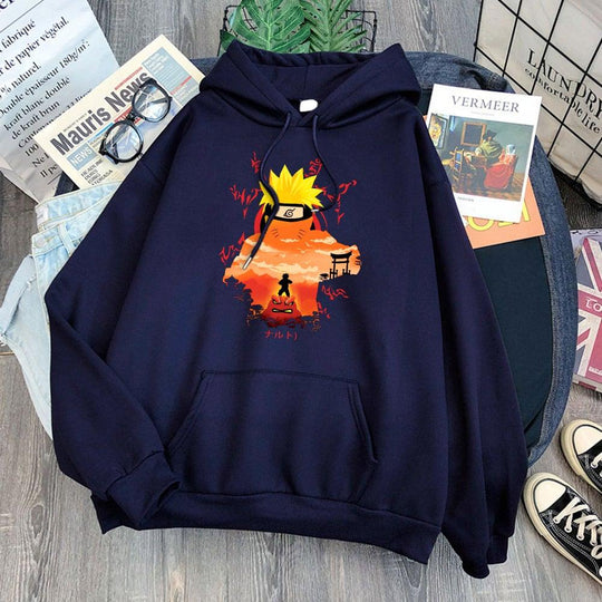 Naruto Gamabunta Hoodie navy blue