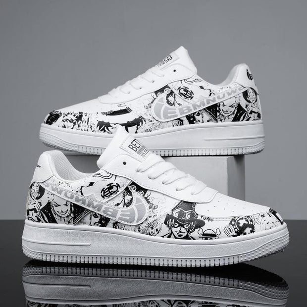 One Piece White Sneakers