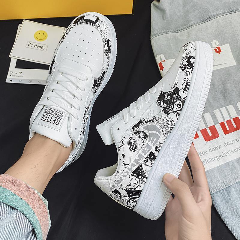 One Piece White Sneakers