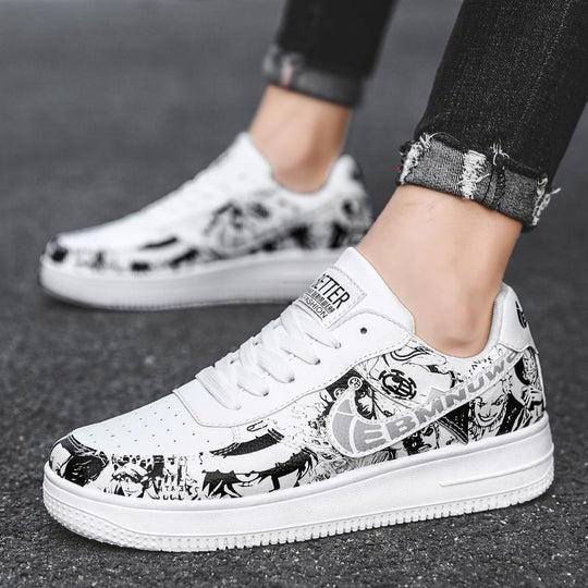 One Piece White Sneakers