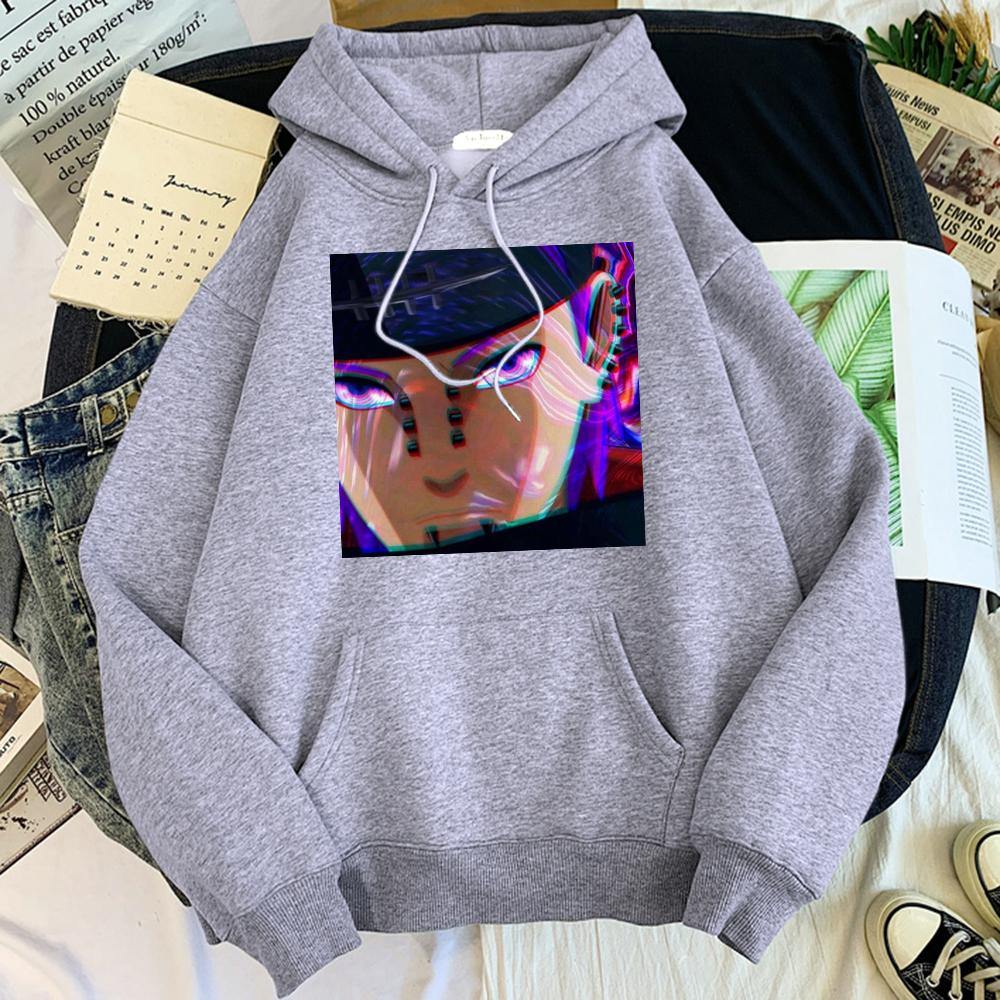 pain yahiko hoodie gray