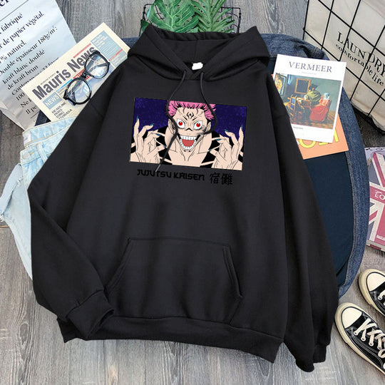 Ryomen Sukuna Hoodie black