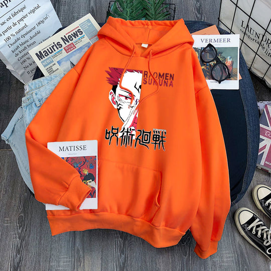 Ryomen Sukuna Hoodie orange