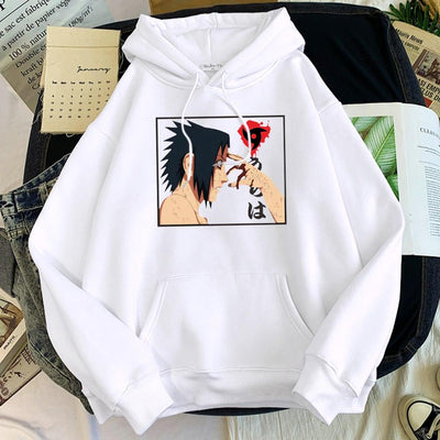 itachi uchiha death hoodie white